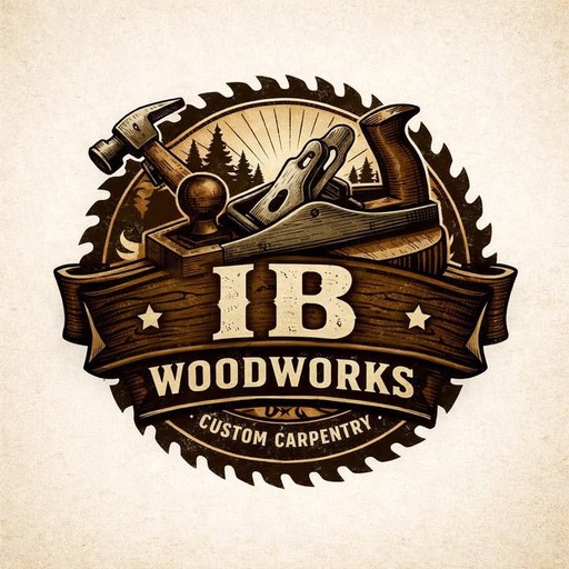 I.B Woodworks logo